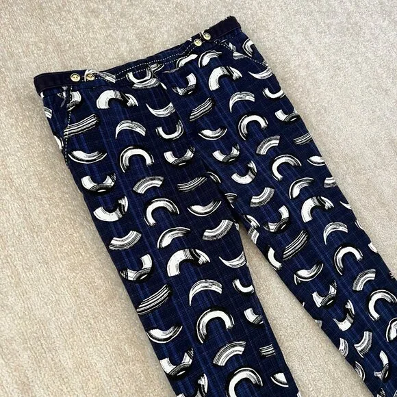 Anthropologie Cartonnier Cropped Cotton Trousers Pants 10 - Picture 3 of 9